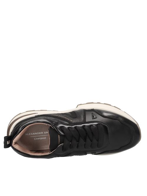 Sneakers in ecopelle e tessuto ALEXANDER SMITH | LIVERPOOL WOMAN LPW 2130NERO